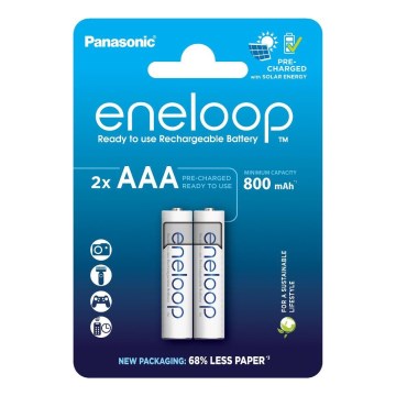 Panasonic - 2 kom. Polnilna baterija AAA Eneloop 800 mAh