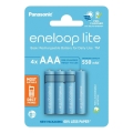 Panasonic - 4 kom. Polnilna baterija AAA Eneloop Lite 550 mAh