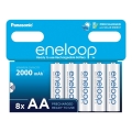 Panasonic - 8 kom. Polnilna baterija AA Eneloop 2000 mAh