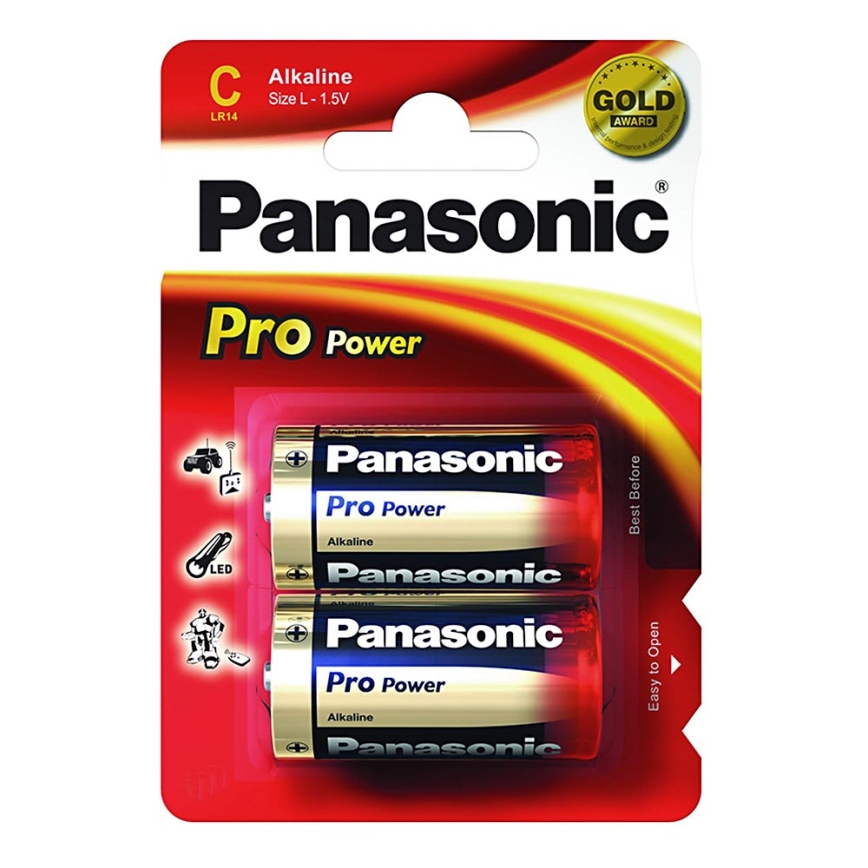 Panasonic LR14 PPG - 2ks alkalna baterija C Pro Power 1,5V