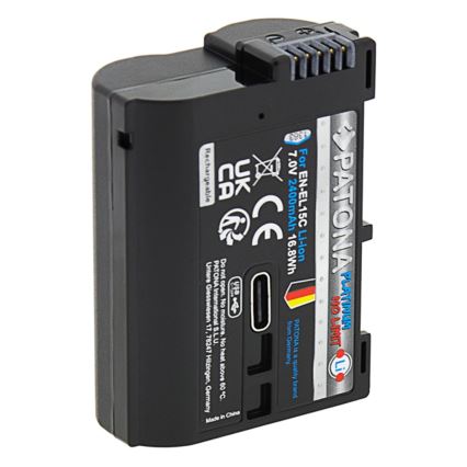 PATONA - akumulatorska baterija za Nikon EN-EL15C 2600 mAh Li-Ion Platinum USB-C