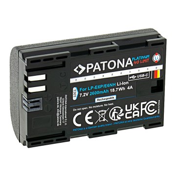 PATONA - Baterija Canon LP-E6NH 2600mAh Li-Ion Platinum USB-C
