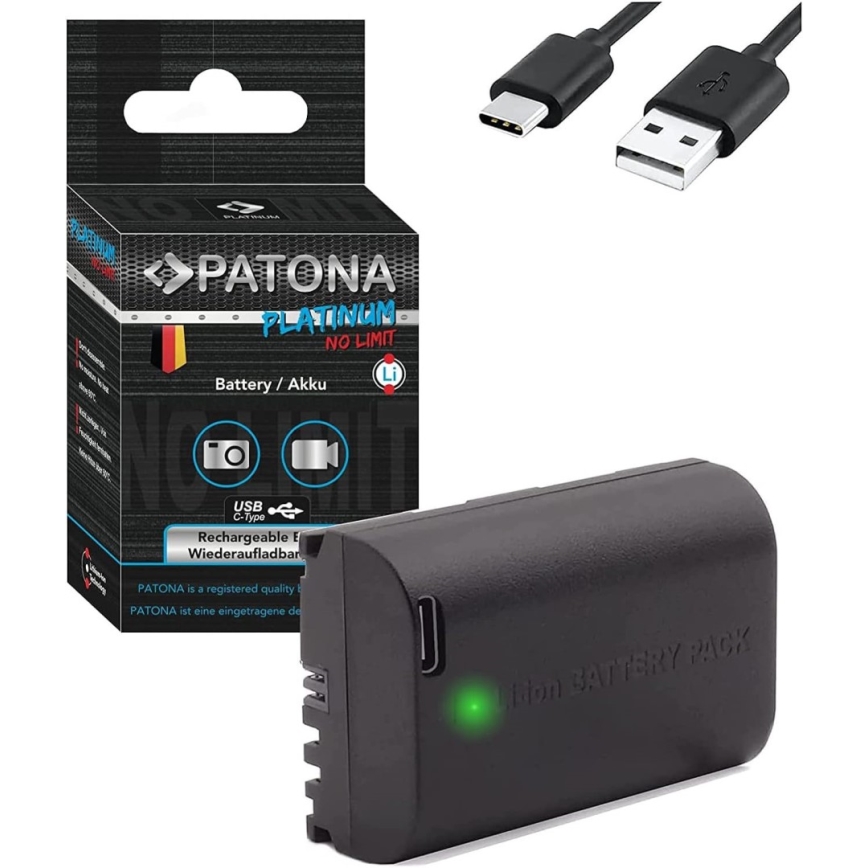 PATONA - Baterija Canon LP-E6NH 2600mAh Li-Ion Platinum USB-C