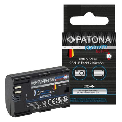 PATONA - Baterija Canon LP-E6NH 2600mAh Li-Ion Platinum USB-C