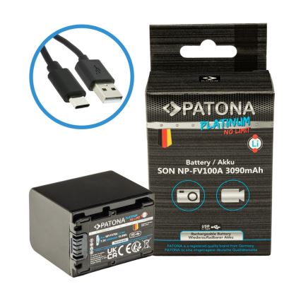 PATONA - Baterija Sony NP-FV100 3090mAh Li-Ion Platinum USB-C polnjenje