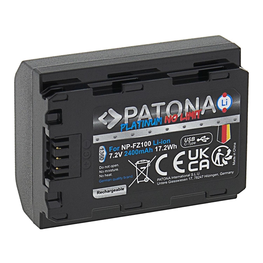 PATONA - Baterija Sony NP-FZ100 2400mAh Li-Ion Platinum USB-C