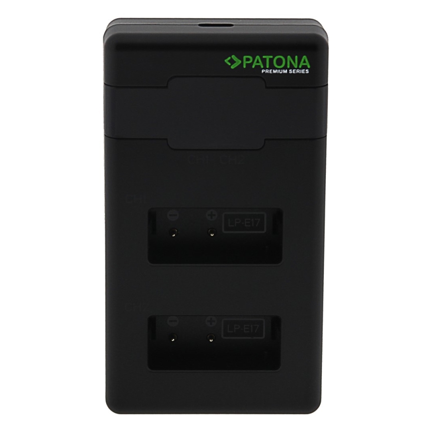 PATONA - Polnilec Dual Canon LP-E17 + kabel USB-C 0,6m