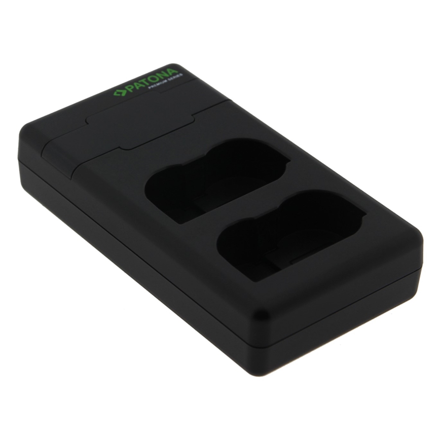 PATONA - Polnilec Dual Nikon EN-EL15/EN-EL15C + kabel USB-C 0,6m