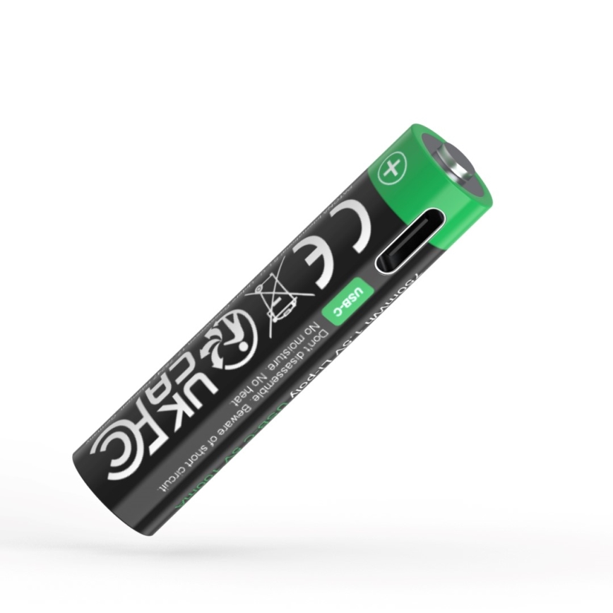 PATONA - SET 4x Baterija AAA/LR03 Li-Pol 500mAh 1,5V z USB-C polnjenje