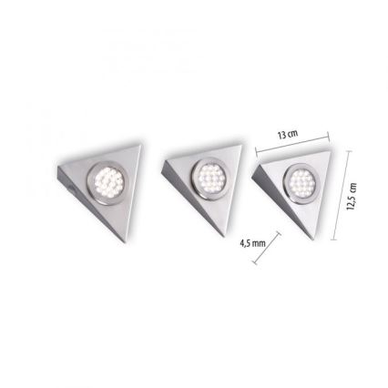 Paul Neuhaus 1119-55-3 - SET 3x LED Osvetlitev za garnituro s senzorjem HELENA LED/2,5W/230V