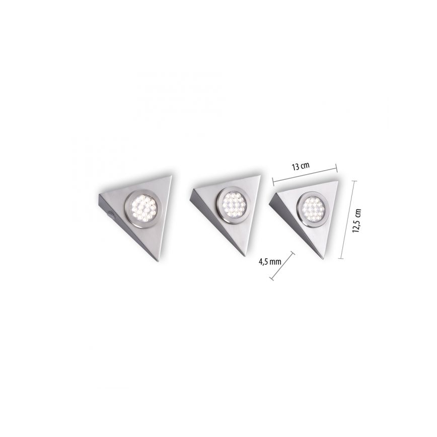 Paul Neuhaus 1119-55-3 - SET 3x LED Osvetlitev za garnituro s senzorjem HELENA LED/2,5W/230V