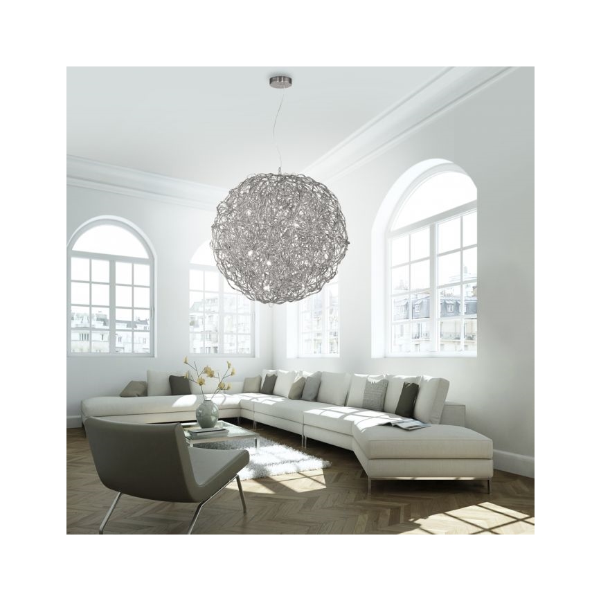 Paul Neuhaus 2019-21 - Lestenec na kablu SAREA 15xG9/40W/230V srebrn