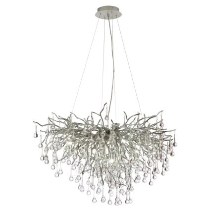 Paul Neuhaus 2192-55 - Lestenec na vrvici ICICLE 10xG9/40W/230V 50x100 cm sijajni krom