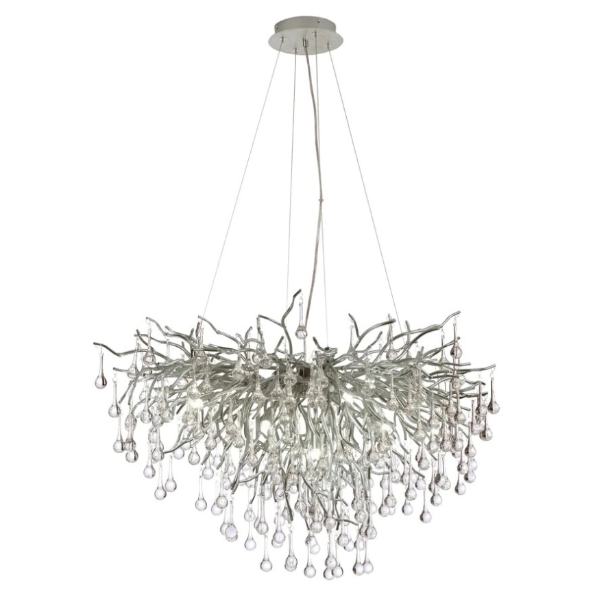 Paul Neuhaus 2192-55 - Lestenec na vrvici ICICLE 10xG9/40W/230V 50x100 cm sijajni krom