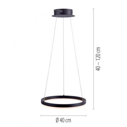 Paul Neuhaus 2381-13 - LED Zatemnitveni lestenec na vrvici TITUS LED/28W/230V