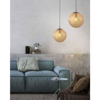 Paul Neuhaus 2420-48 - Lestenec na vrvici GRETA 1xE27/60W/230V pr. 30 cm