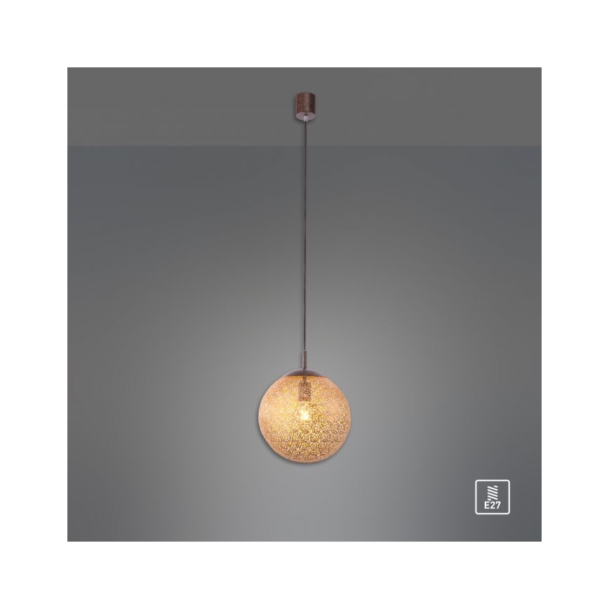 Paul Neuhaus 2420-48 - Lestenec na vrvici GRETA 1xE27/60W/230V pr. 30 cm