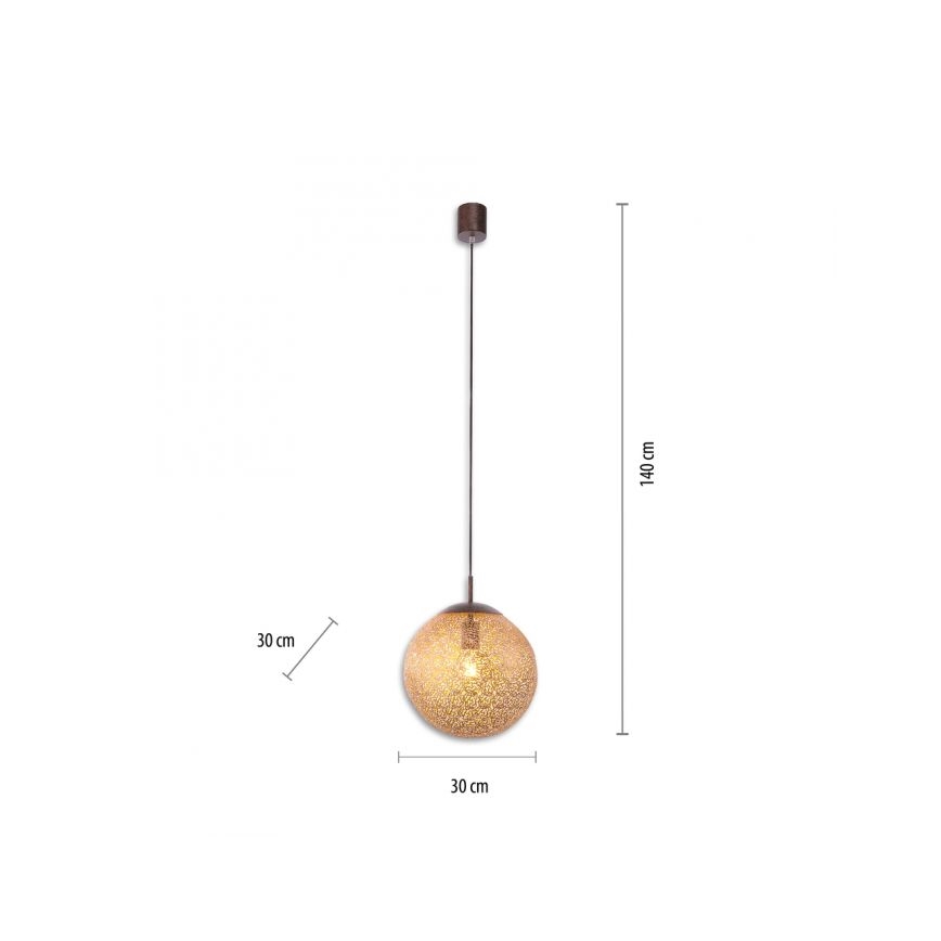 Paul Neuhaus 2420-48 - Lestenec na vrvici GRETA 1xE27/60W/230V pr. 30 cm