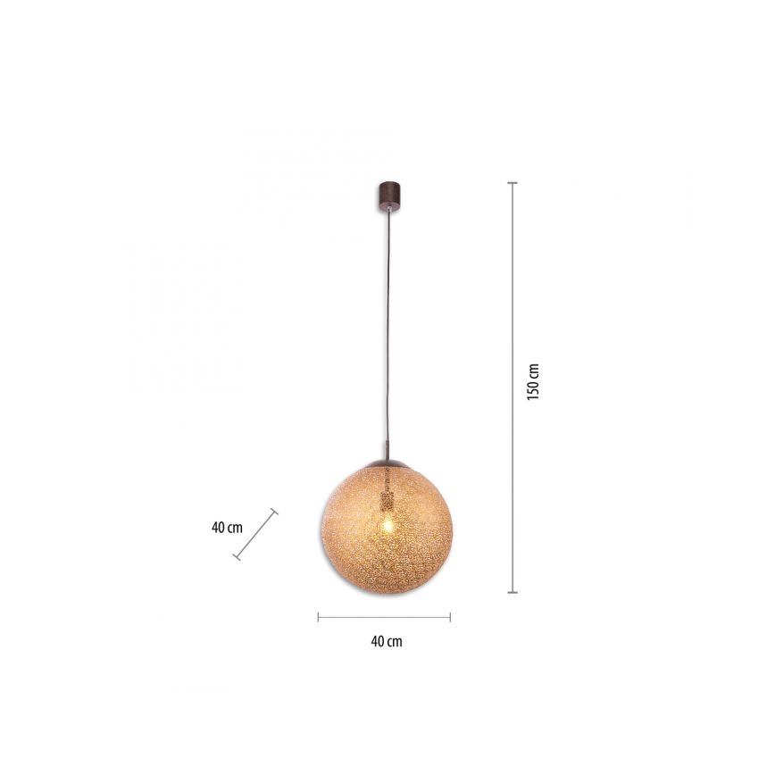 Paul Neuhaus 2421-48 - Lestenec na vrvici GRETA 1xE27/60W/230V pr. 40 cm