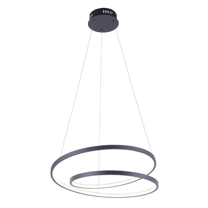 Paul Neuhaus 2472-18 - LED Zatemnitveni lestenec na vrvici ROMAN LED/30W/230V črn