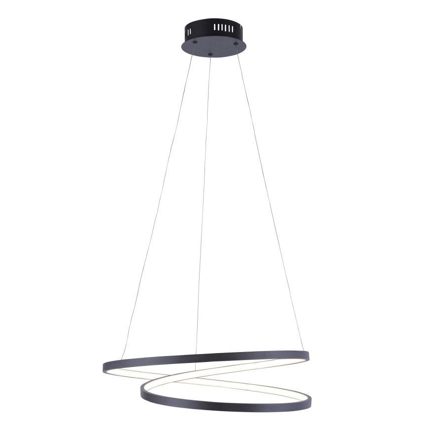 Paul Neuhaus 2472-18 - LED Zatemnitveni lestenec na vrvici ROMAN LED/30W/230V črn