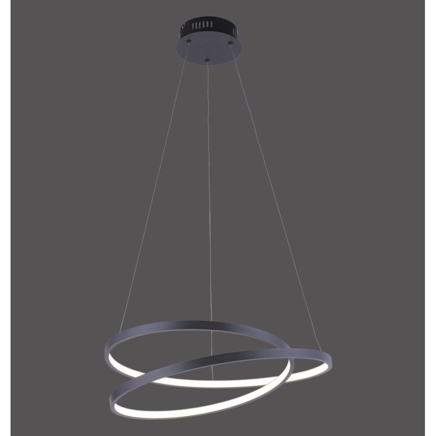 Paul Neuhaus 2472-18 - LED Zatemnitveni lestenec na vrvici ROMAN LED/30W/230V črn
