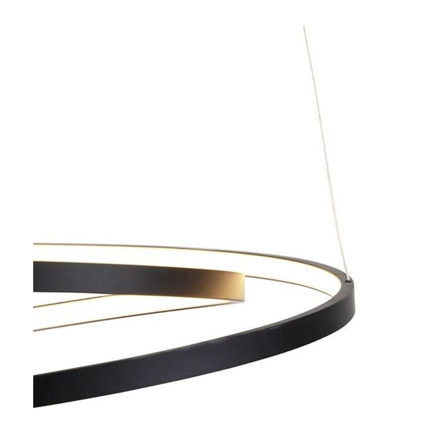 Paul Neuhaus 2472-18 - LED Zatemnitveni lestenec na vrvici ROMAN LED/30W/230V črn