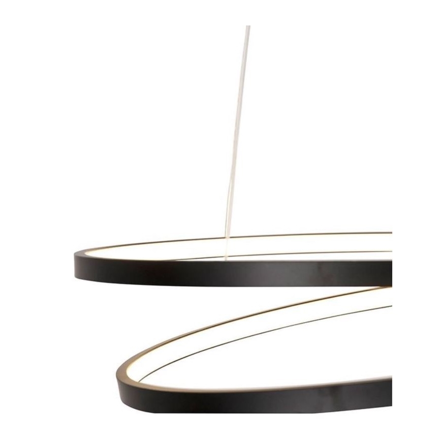 Paul Neuhaus 2472-18 - LED Zatemnitveni lestenec na vrvici ROMAN LED/30W/230V črn