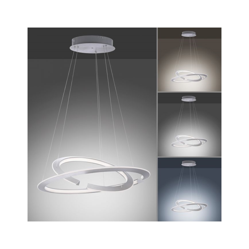 Paul Neuhaus 2491-55 - LED Zatemnitveni lestenec na vrvici ALESSA 2xLED/26W/230V + Daljinski upravljalnik