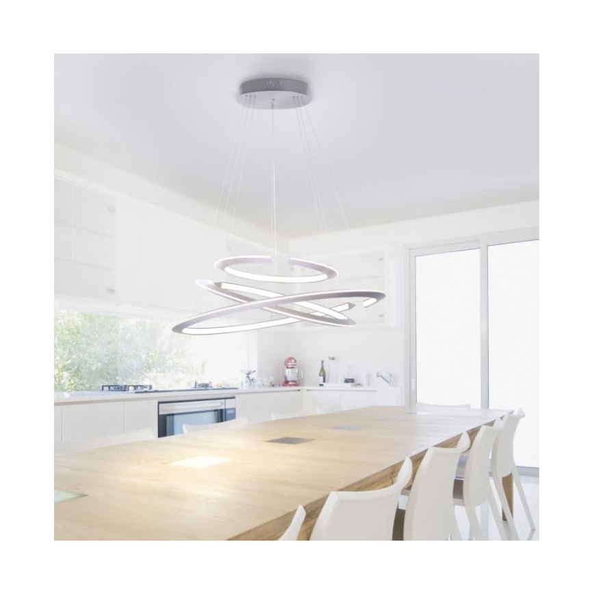 Paul Neuhaus 2493-55 - LED Zatemnitveni lestenec na vrvici ALESSA 3xLED/38W/230V + Daljinski upravljalnik