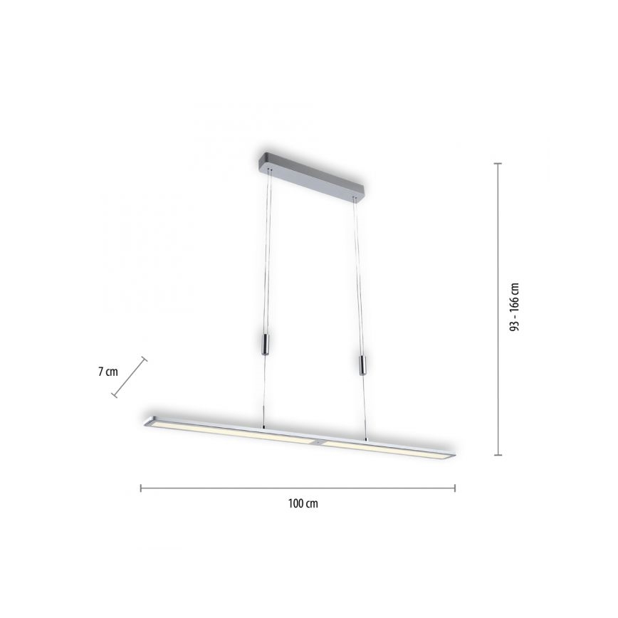 Paul Neuhaus 2565-95 - LED Zatemnitveni lestenec na vrvici s senzorjem NIKA LED/35W/230V