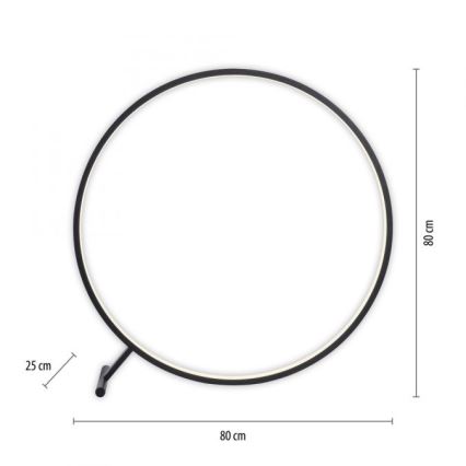 Paul Neuhaus 319-18 - LED Zatemnitvena talna svetilka HULA LED/21,5W/230V 2700-5000K + Daljinski upravljalnik