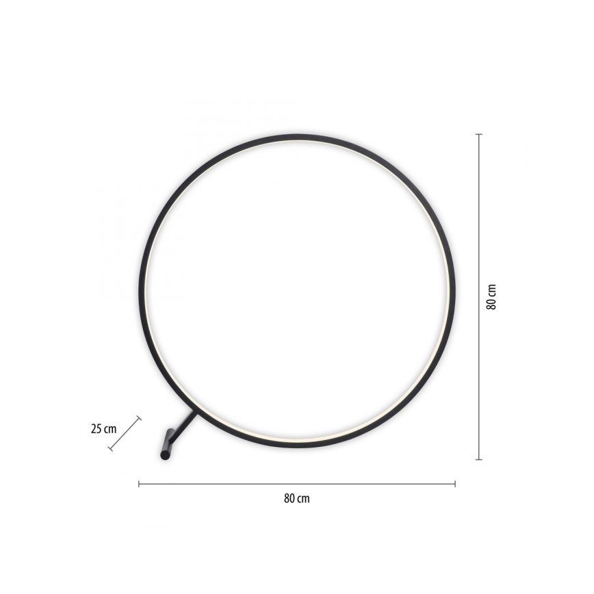 Paul Neuhaus 319-18 - LED Zatemnitvena talna svetilka HULA LED/21,5W/230V 2700-5000K + Daljinski upravljalnik
