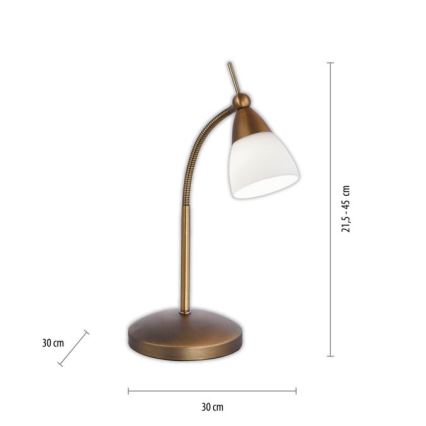 Paul Neuhaus 4001-11 - LED Zatemnitvena namizna svetilka na dotik PINO 1xG9/3W/230V baker