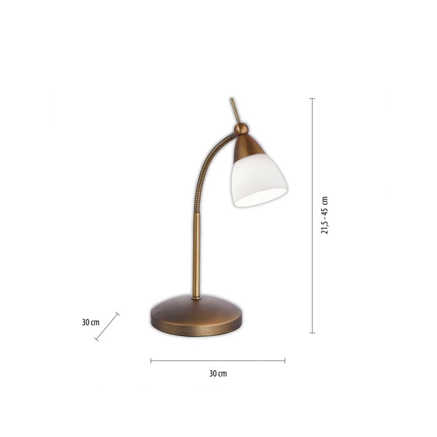 Paul Neuhaus 4001-11 - LED Zatemnitvena namizna svetilka na dotik PINO 1xG9/3W/230V baker