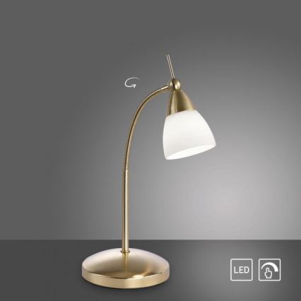 Paul Neuhaus 4001-60 - LED Zatemnitvena namizna svetilka na dotik PINO 1xG9/3W/230V zlata