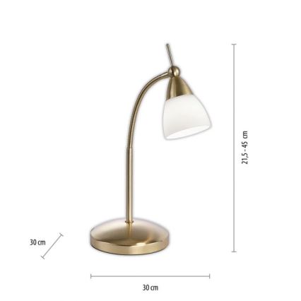 Paul Neuhaus 4001-60 - LED Zatemnitvena namizna svetilka na dotik PINO 1xG9/3W/230V zlata