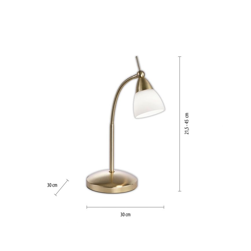 Paul Neuhaus 4001-60 - LED Zatemnitvena namizna svetilka na dotik PINO 1xG9/3W/230V zlata