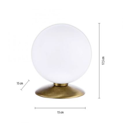 Paul Neuhaus 4013-11 - LED Zatemnitvena namizna svetilka na dotik BUBBA 1xG9/3W/230V medenina