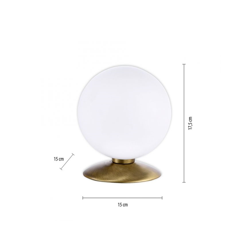 Paul Neuhaus 4013-11 - LED Zatemnitvena namizna svetilka na dotik BUBBA 1xG9/3W/230V medenina