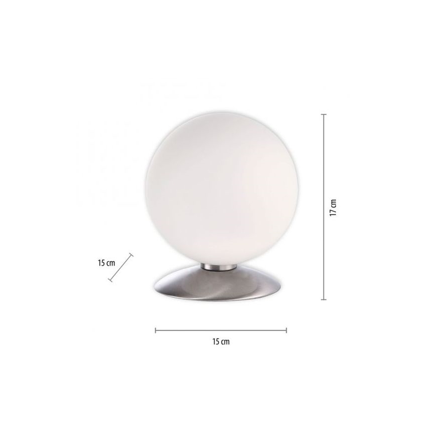 Paul Neuhaus 4013-55 - LED Zatemnitvena namizna svetilka na dotik BUBBA 1xG9/3W/230V mat krom