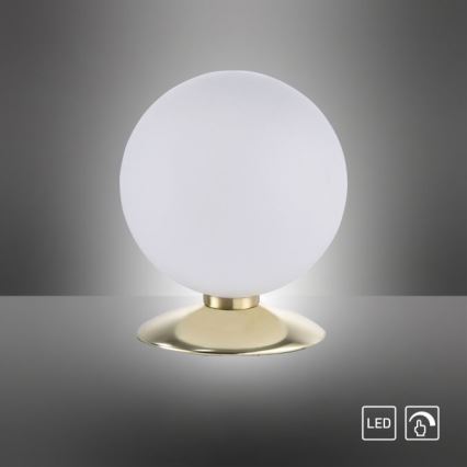 Paul Neuhaus 4013-60 - LED Zatemnitvena namizna svetilka na dotik BUBBA 1xG9/3W/230V zlata