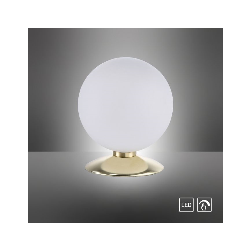 Paul Neuhaus 4013-60 - LED Zatemnitvena namizna svetilka na dotik BUBBA 1xG9/3W/230V zlata
