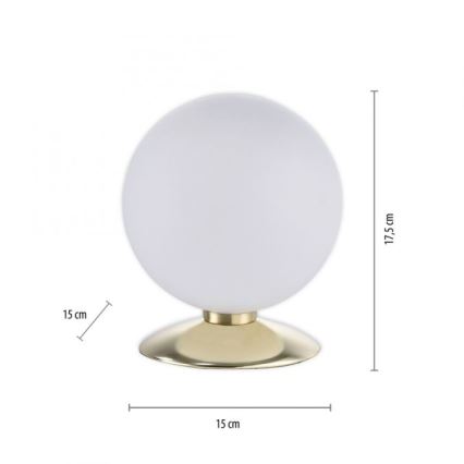 Paul Neuhaus 4013-60 - LED Zatemnitvena namizna svetilka na dotik BUBBA 1xG9/3W/230V zlata