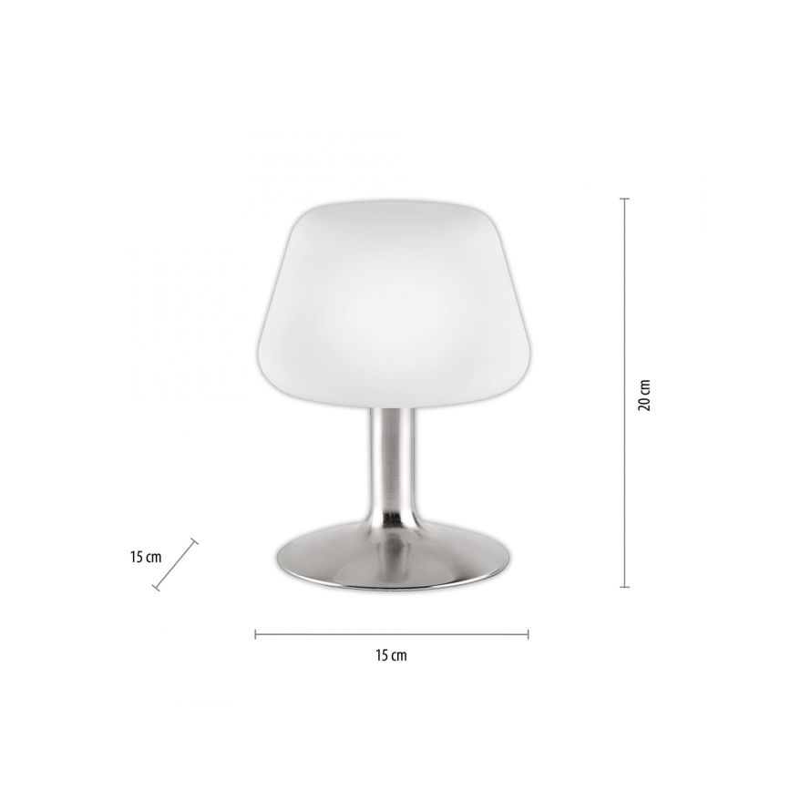 Paul Neuhaus 4078-55 - LED Zatemnitvena namizna svetilka na dotik TILL 1xG9/3W/230V mat krom