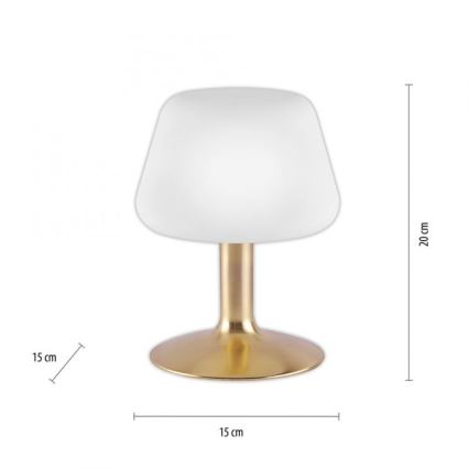 Paul Neuhaus 4078-60 - LED Zatemnitvena namizna svetilka na dotik TILL 1xG9/3W/230V medenina