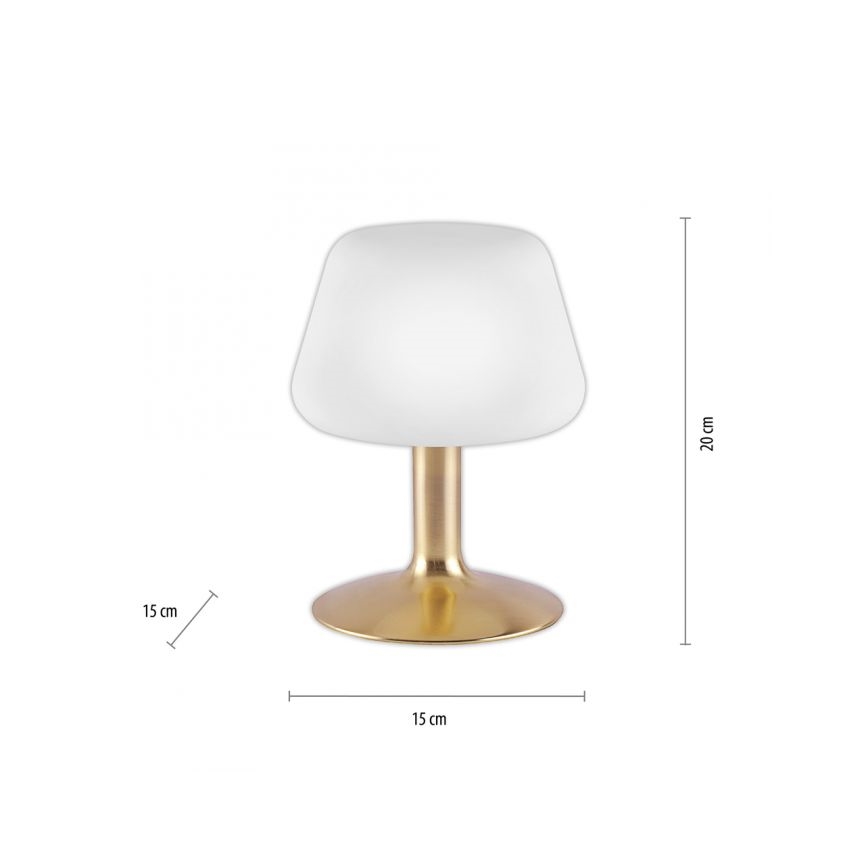 Paul Neuhaus 4078-60 - LED Zatemnitvena namizna svetilka na dotik TILL 1xG9/3W/230V medenina