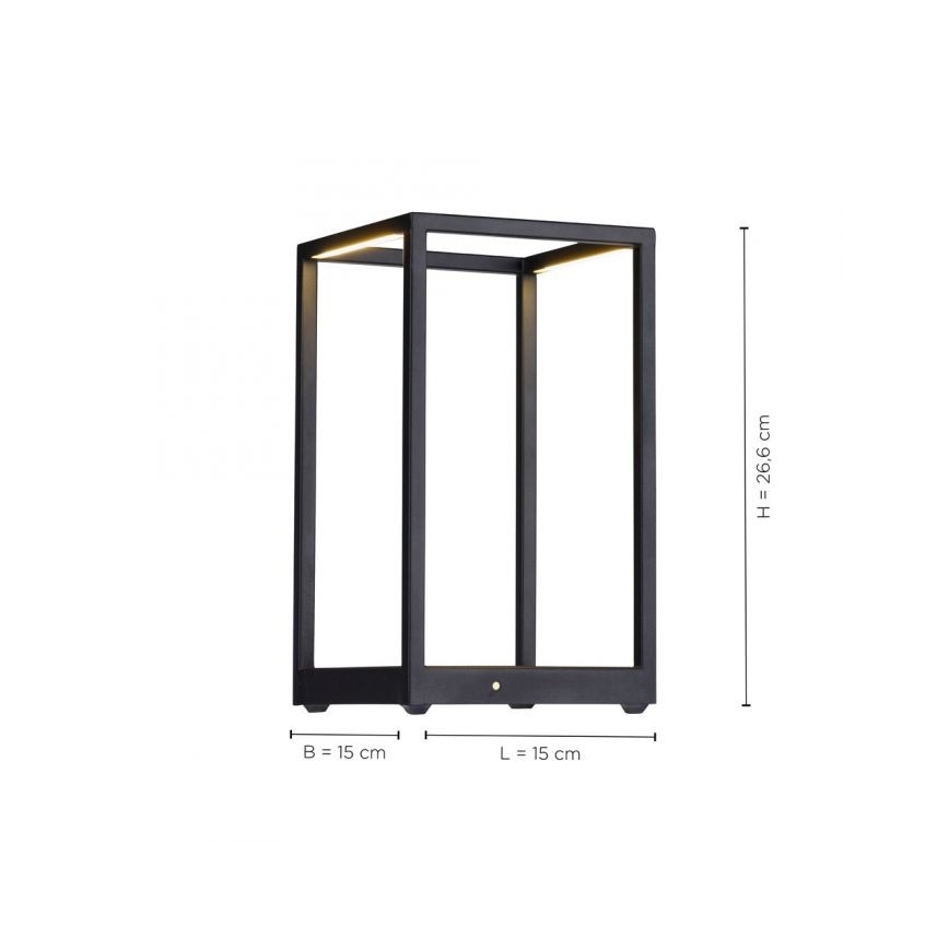 Paul Neuhaus 4401-18 - LED Zatemnitvena namizna svetilka CONTURA 2xLED/2,2W/230V