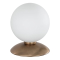 Paul Neuhaus 4437-11 - LED Zatemnitvena namizna svetilka na dotik BUBBA 1xG9/28W/230V medenina