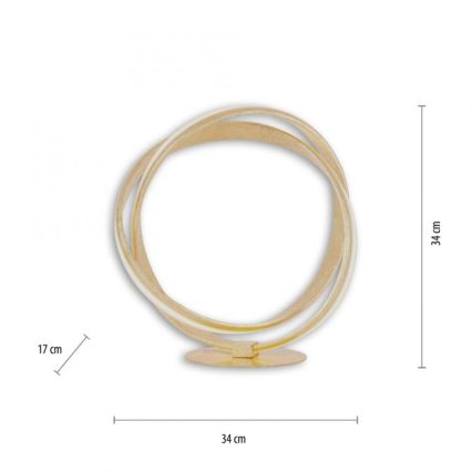 Paul Neuhaus 4531-12 - LED Zatemnitvena namizna svetilka MELINDA LED/18W/230V zlata